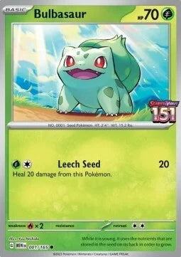151 Set Bulbasaur #1 Stamped Promo