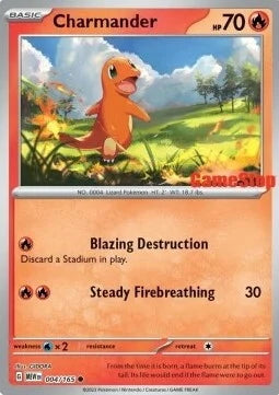 151 Set Charmander #4 Gamestop Promo