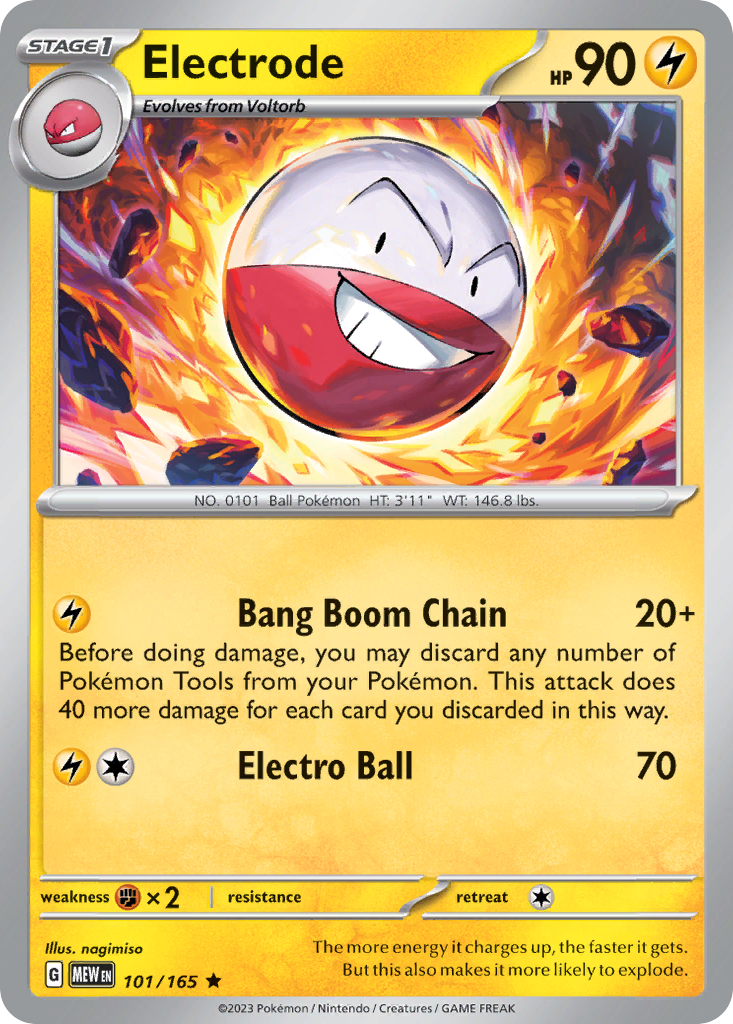 151 Set Holo Electrode #101/165