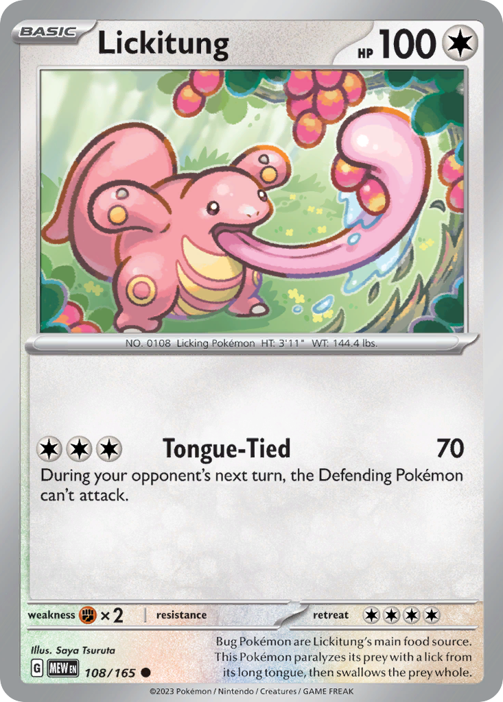 151 Set Lickitung #108/165