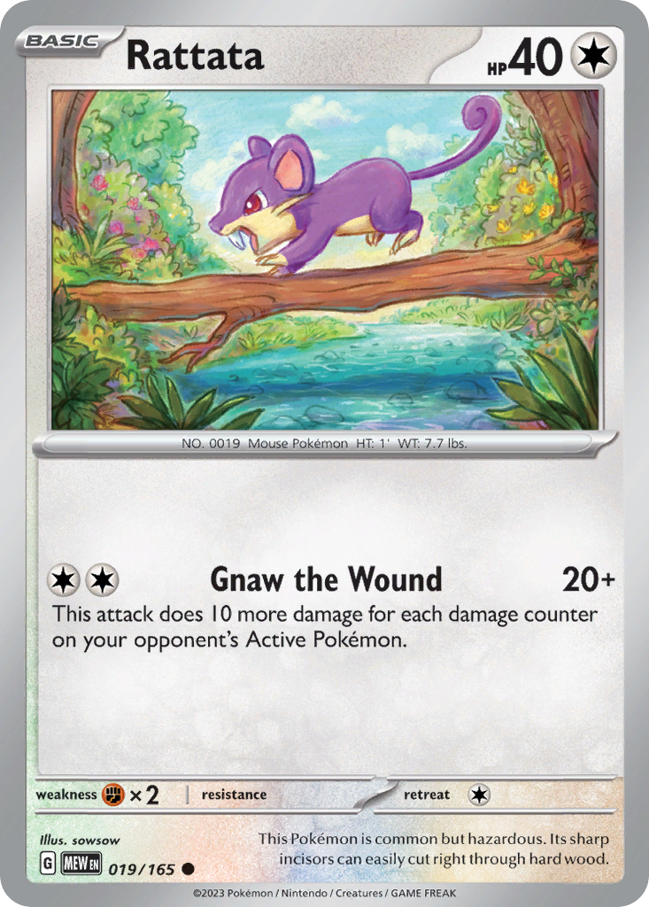 151 Set Rattata #19/165