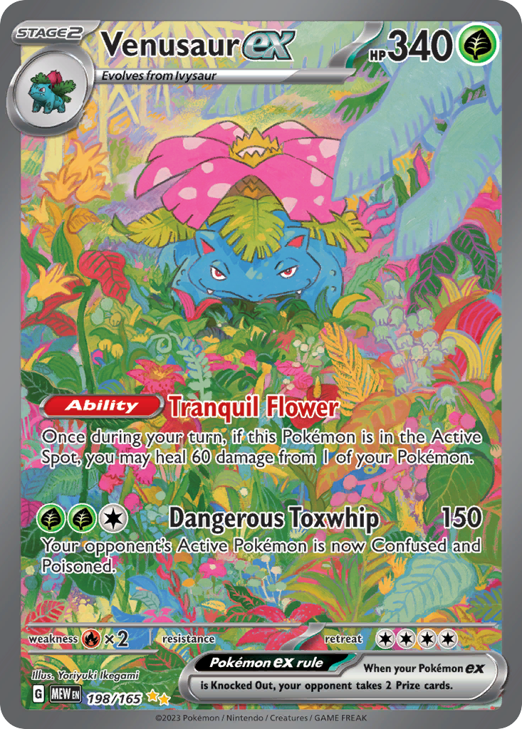 151 Set Venusaur EX #198/165