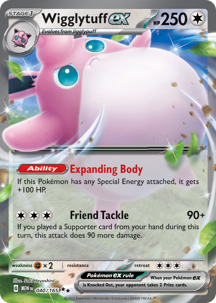 151 Set Wigglytuff EX #40/165