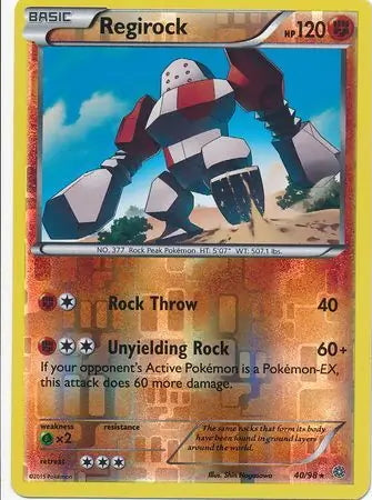 Ancient Origins Regirock #40/98 reverse holo