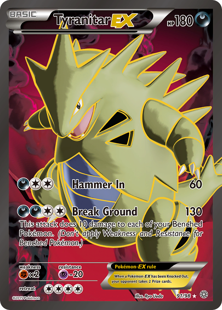 Ancient Origins Tyranitar EX #91/98