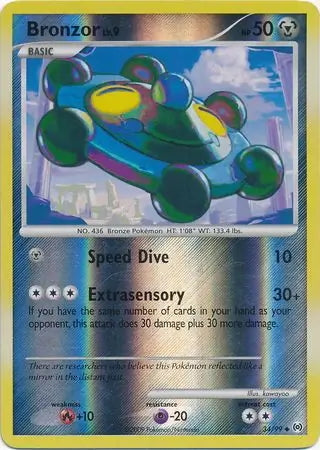 Arceus Set Bronzor #34/99 reverse holo
