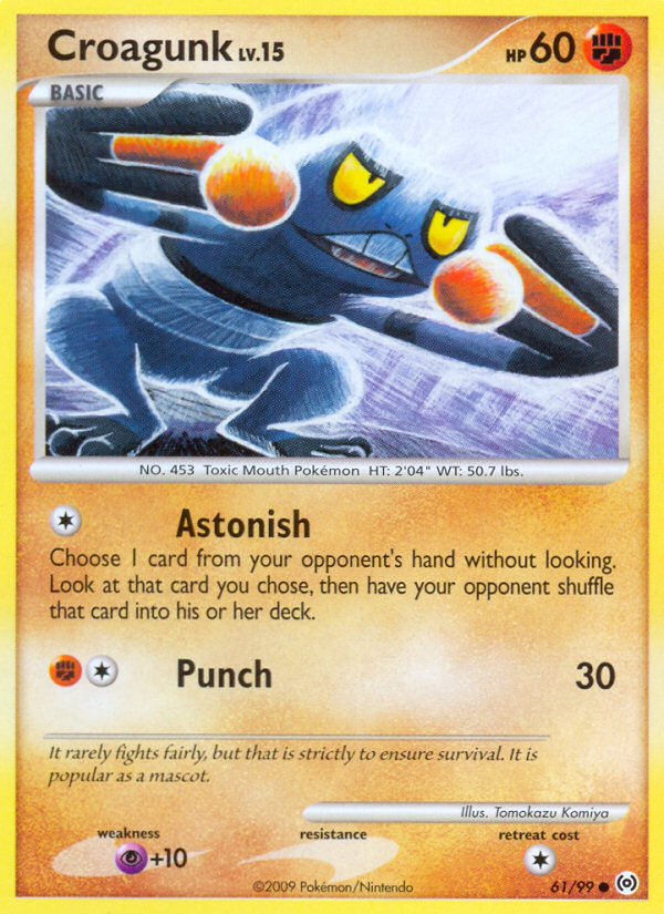 Arceus Set Croagunk #61/99