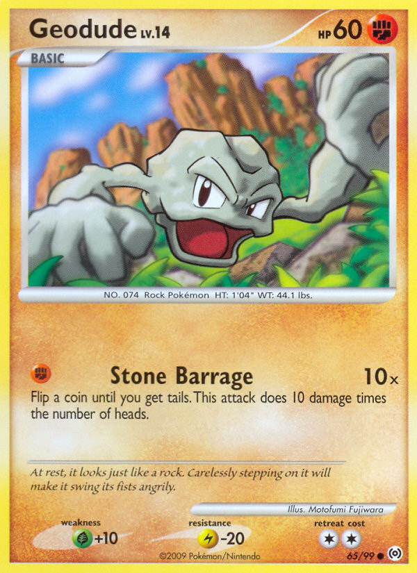 Arceus Set Geodude #65/99