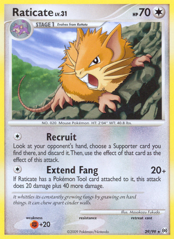Arceus Set Raticate #29/99
