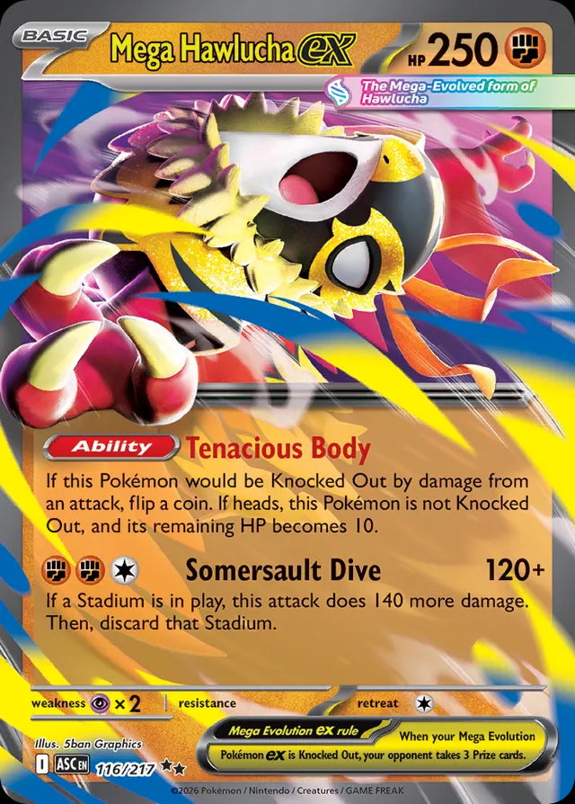 Ascended Heroes Mega Hawlucha ex #116/217