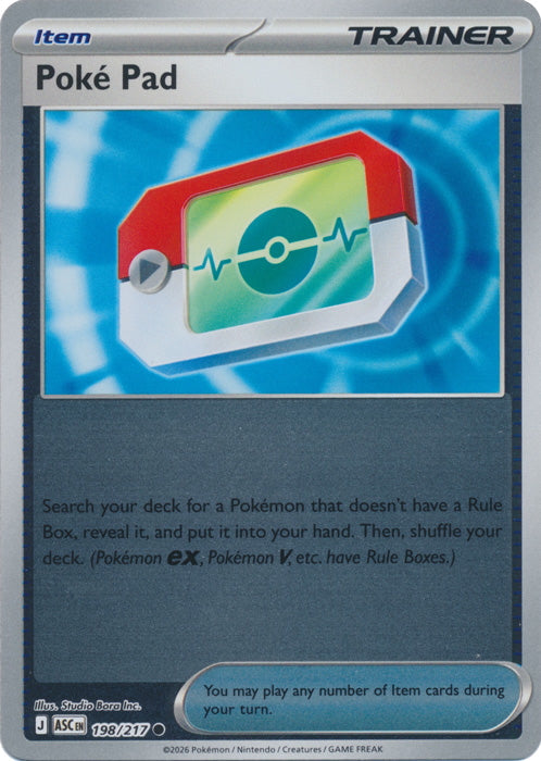 Ascended Heroes Poké Pad #198/217 Reverse Holo