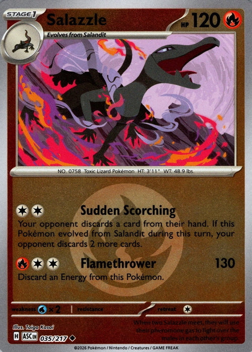 Ascended Heroes Salazzle #035/217 Reverse Holo