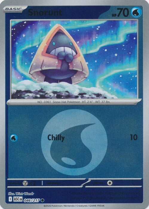 Ascended Heroes Snorunt #046/217 Reverse Holo