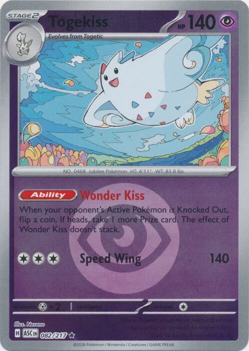 Ascended Heroes Togekiss #082/217 Reverse Holo