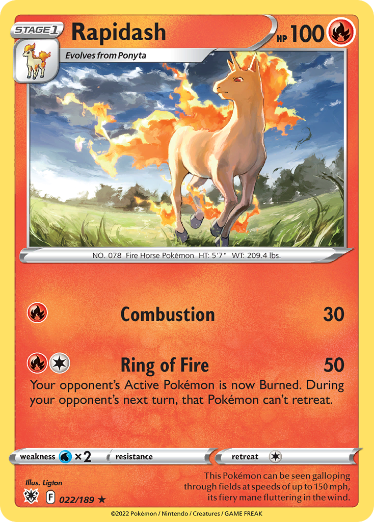 Astral Radiance Rapidash #22/189