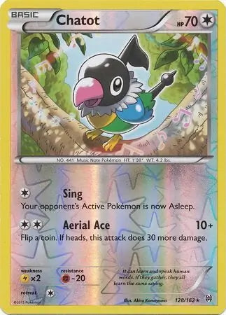 BREAKthrough Chatot #128/162 reverse holo