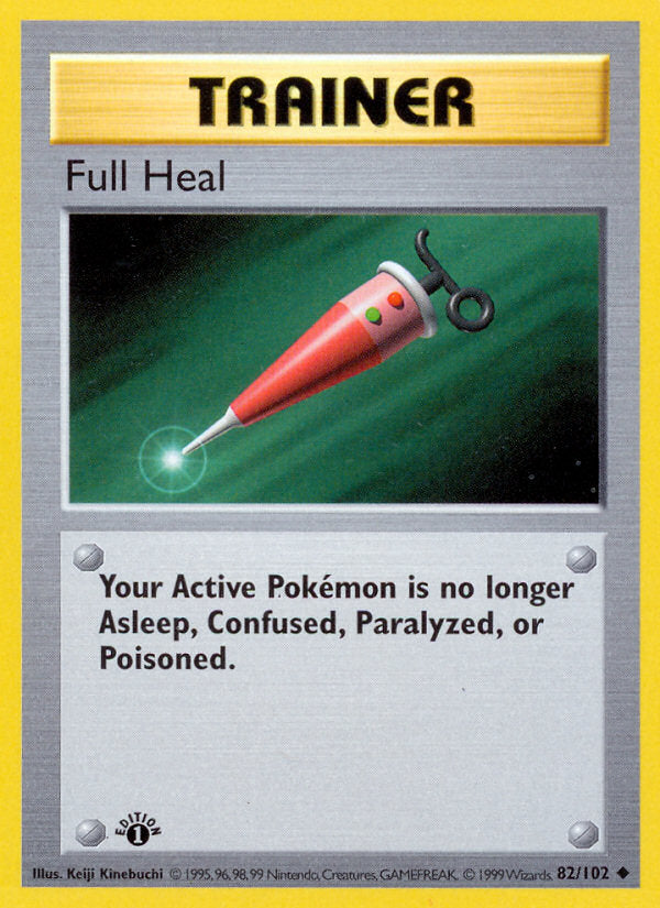 Base set Full Heal #82/102 first edition