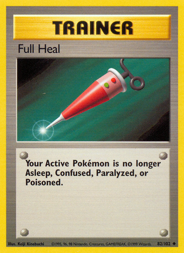 Base set Full Heal #82/102 unlimited