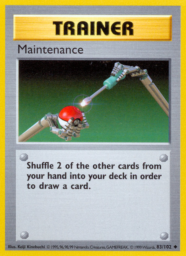 Base set Maintenance #83/102 shadowless