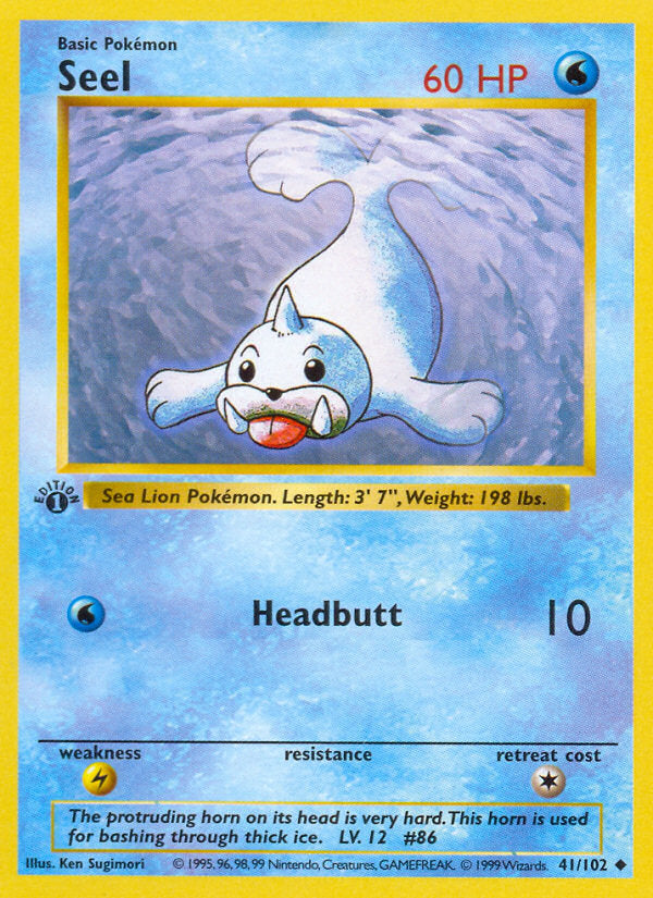 Base set Seel #41/102 first edition
