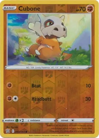 Battle Styles Cubone #69/163 reverse holo