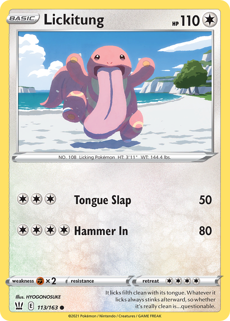 Battle Styles Lickitung #113/163