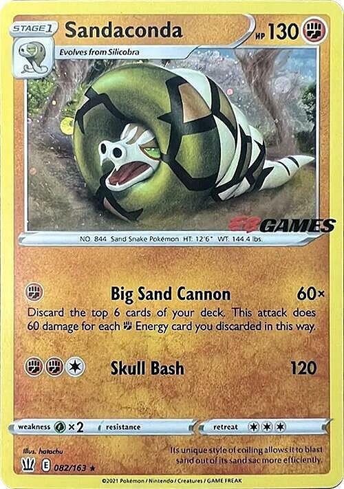 Battle Styles Sandaconda #82 EB Games Promo