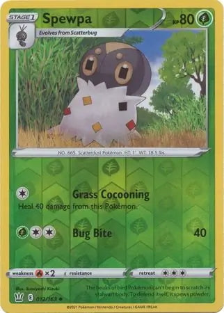 Battle Styles Spewpa #12/163 reverse holo