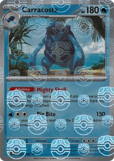 Black Bolt Carracosta #23/86 Masterball Holo