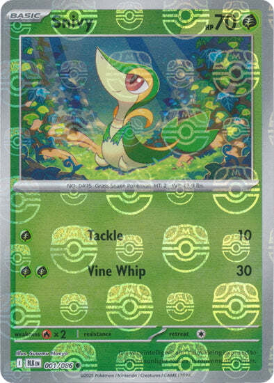 Black Bolt Snivy #1/86 Masterball Holo