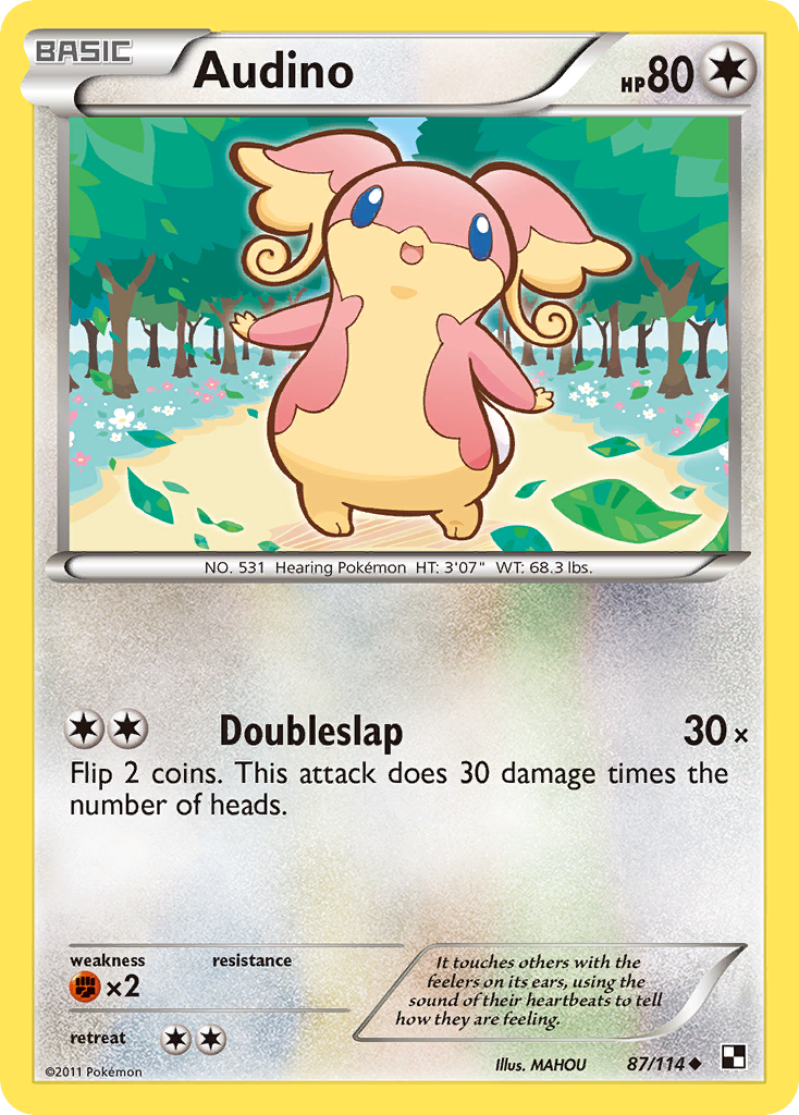 Black & White Audino #87/114