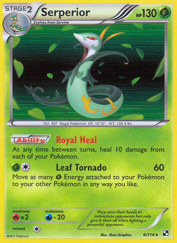 Black & White Holo Serperior #6/114