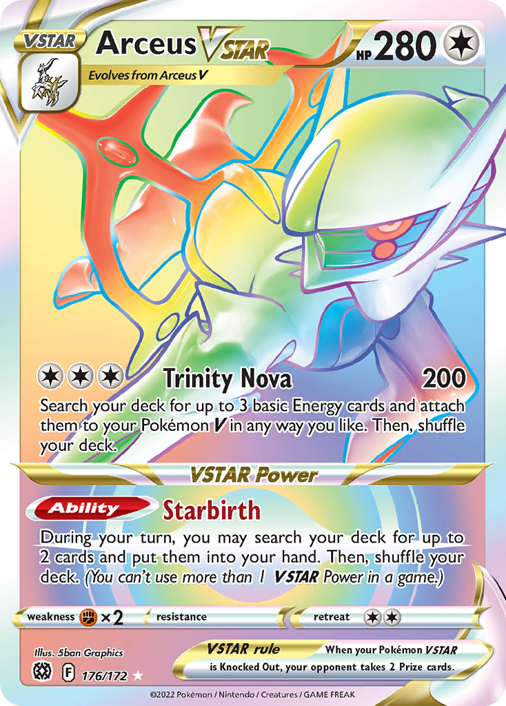 Brilliant Stars Arceus VSTAR #176/172