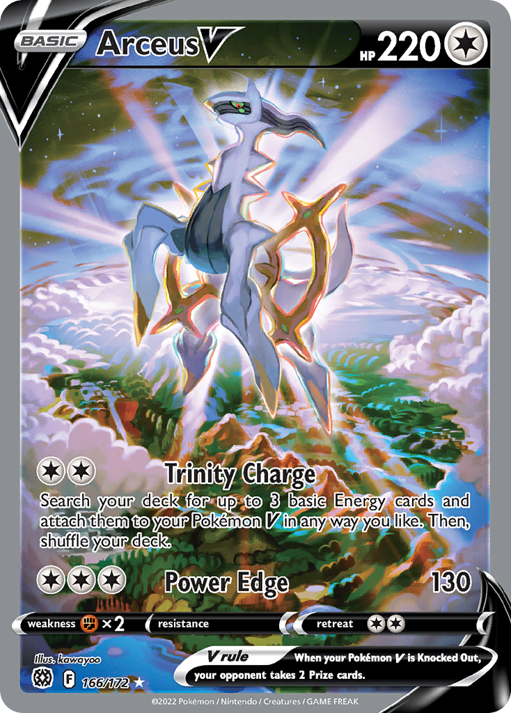 Brilliant Stars Arceus V #166/172