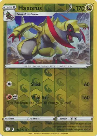 Brilliant Stars Haxorus #112/172 reverse holo