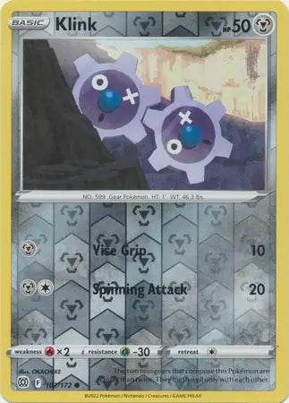 Brilliant Stars Klink #102/172 reverse holo