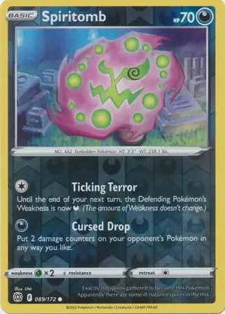 Brilliant Stars Spiritomb #89/172 reverse holo