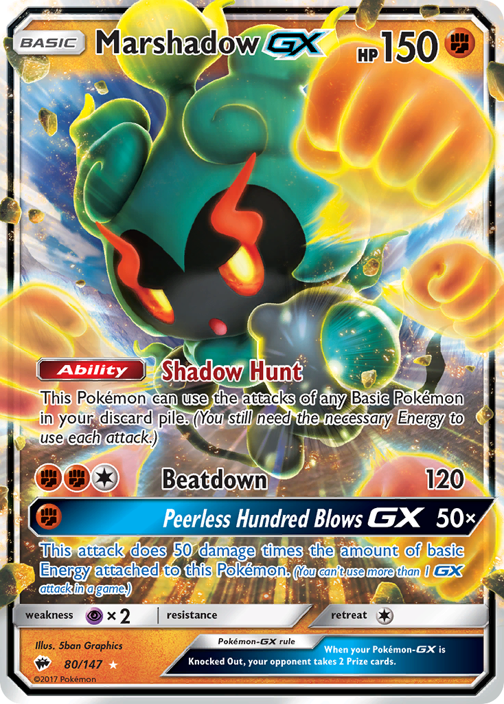 Burning Shadows Marshadow GX #80/147