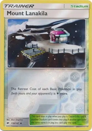 Burning Shadows Mount Lanakila #118/147 reverse holo