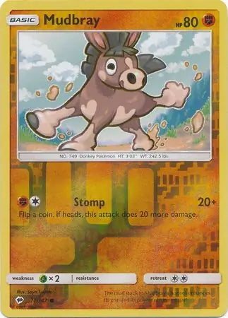 Burning Shadows Mudbray #77/147 reverse holo