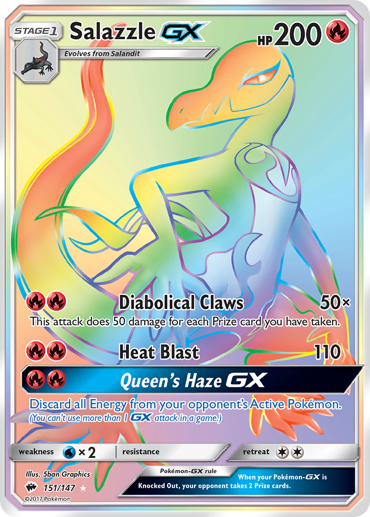 Burning Shadows Salazzle GX #151/147