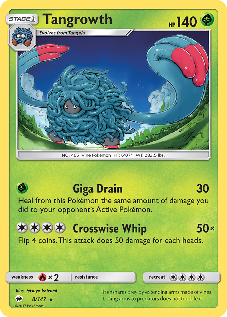 Burning Shadows Tangrowth #8/147