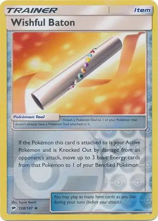 Burning Shadows Wishful Baton #128/147 reverse holo