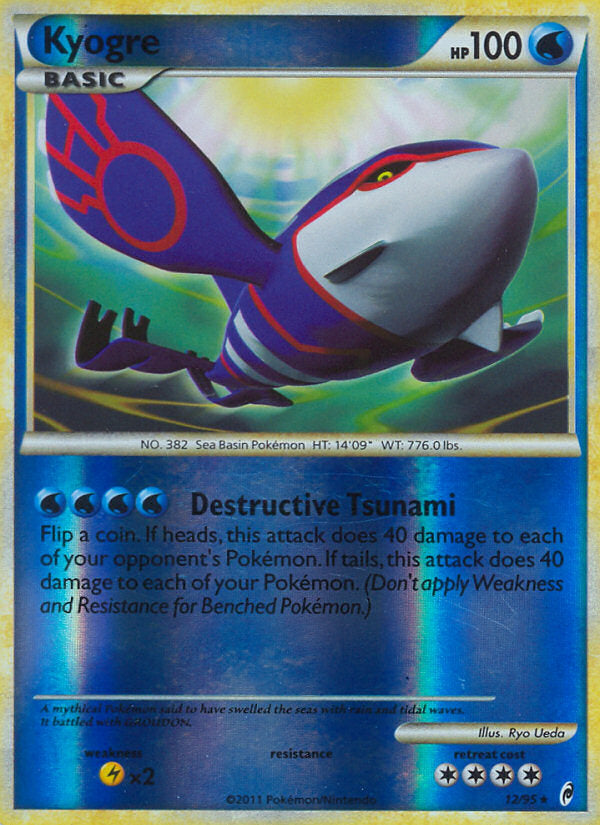 Call of Legends Kyogre #12/95 reverse holo