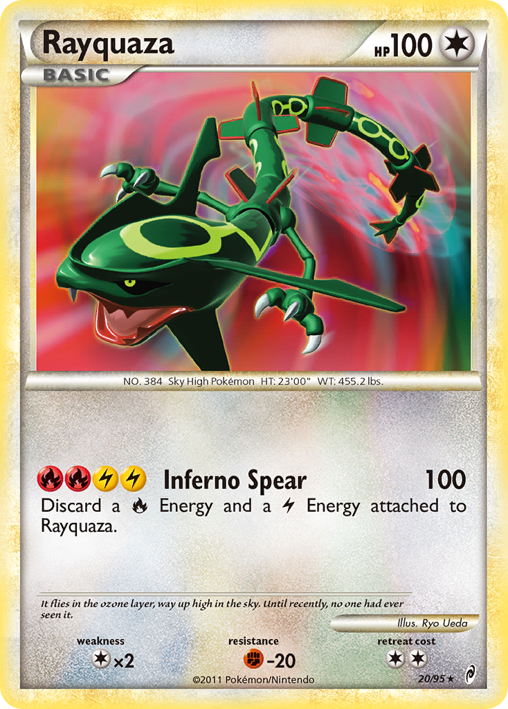 Call of Legends Non - Holo Rayquaza #20/95