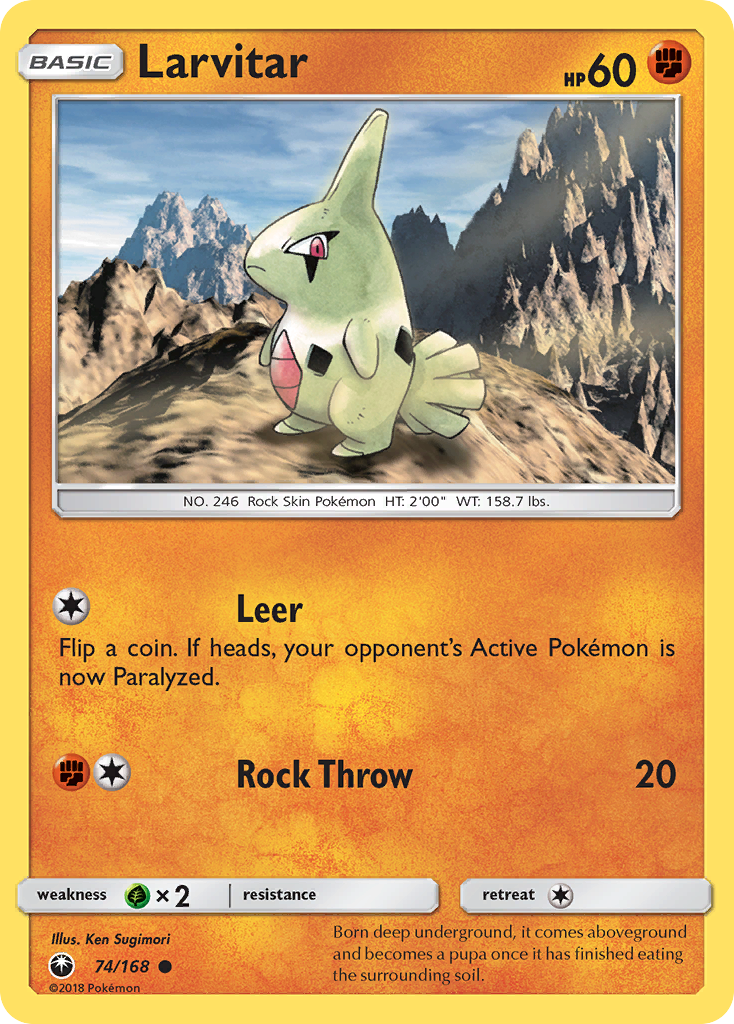 Celestial Storm Larvitar #74/168