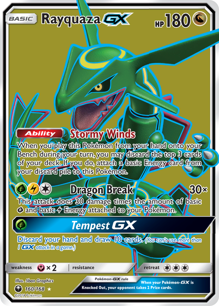 Celestial Storm Rayquaza GX #160/168