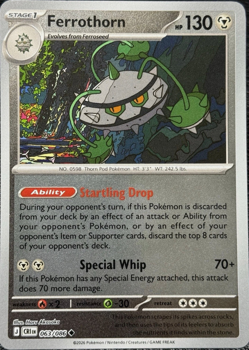 Chaos Rising Ferrothorn #063/86 reverse holo