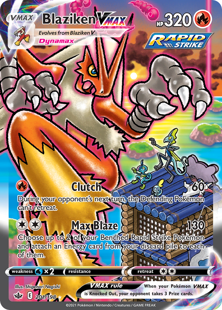 Chilling Reign Blaziken VMAX #201/198