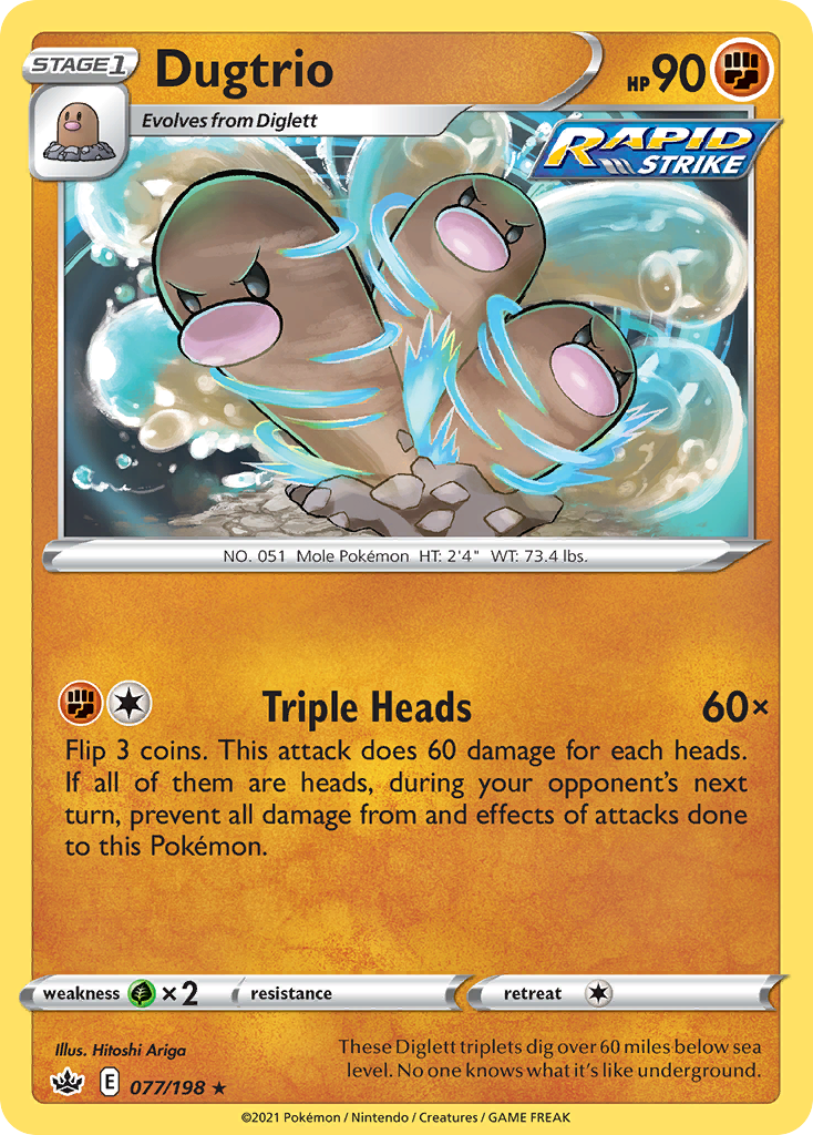 Chilling Reign Dugtrio #77/198